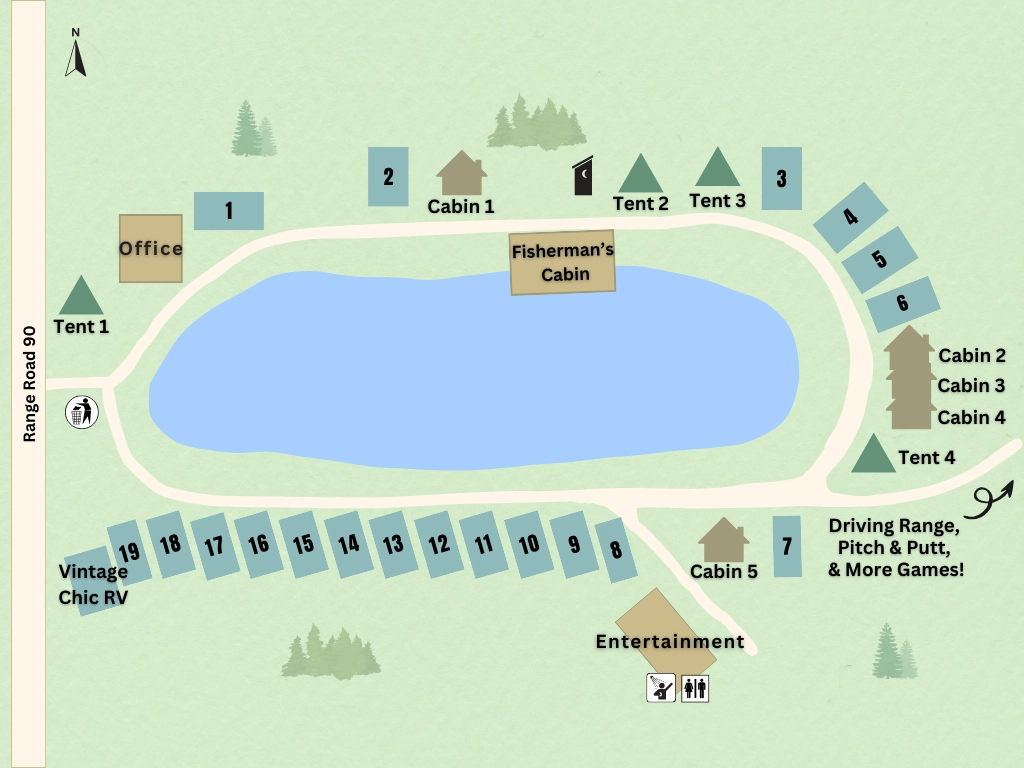 Louie Lake Site Map